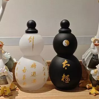 Винтажная китайская бутылка для воды в стиле ретро из тыквы, чайник для воды, спортивная бутылка для воды из тыквы, дорожная бутылка для воды, подарки для любителей игр