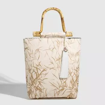 Винтажная китайская сумка в стиле бамбуковый узел сумка ципао модная поверхность с большой вместимостью универсальная китайская сумка