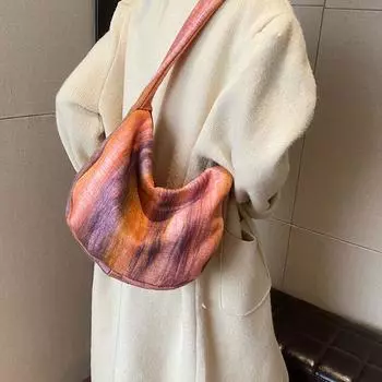 Винтажная контрастная цветная сумка через плечо, полосатая женская сумка через плечо чёрный