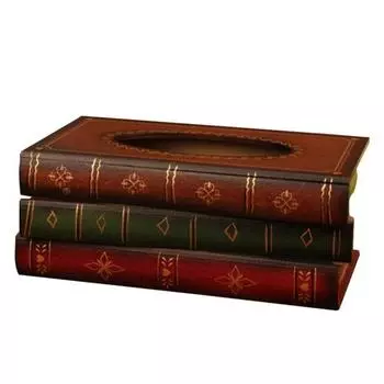 Винтажная коробка в форме домашней автомобильной коробки для салфеток, чехол для хранения, изогнутый узор, держатель для бумаги красный