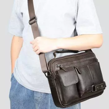 Винтажная кожаная сумка через плечо Crazy Horse, большая вместимость, вмещает сумки из натуральной кожи