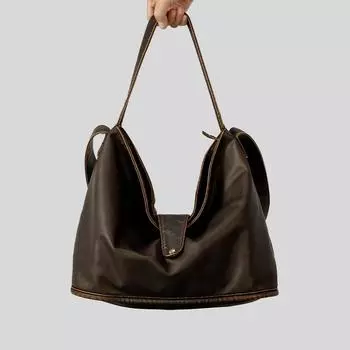 Винтажная кожаная сумка-тоут с пряжкой из мягкой кожи, женская модная сумка через плечо большой вместимости для поездок на работу серый