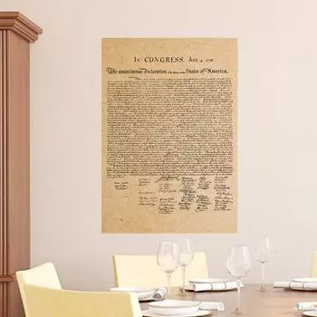 Винтажная крафт-бумага Американской декларации независимости