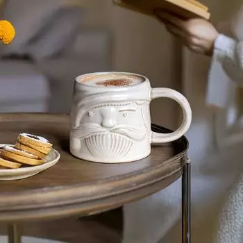 Винтажная кружка, керамическая чашка для воды, Ins High Aesthetic Couple Coffee Cups, Breakfast, Home Oat Cup Drinkware 301-400ml