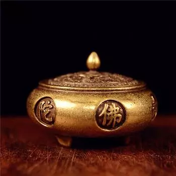 Винтажная курильница, курильница, медная настольная, ремесленные украшения, домашний декоративный держатель для курильницы 2.6cm