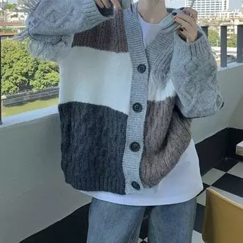 Винтажная куртка-кардиган с кисточками и v-образным вырезом, женский осенне-зимний вязаный свитер, корейский ленивый стиль, сладкий шикарный свитер, топы 28970 One Size орион