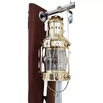 Винтажная латунная масляная лампа, морской фонарь-якорь, лодочный светильник, морская лампа