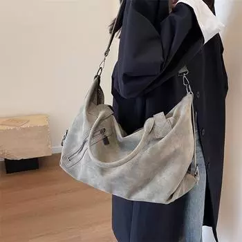 Винтажная легкая ручная сумка, дорожная сумка большой вместимости, спортивная сумка для деловых поездок, сумка через плечо для занятий спортом на открытом воздухе и фитнеса чёрный