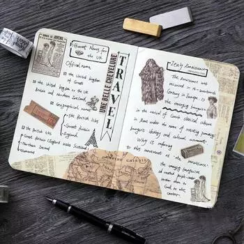 Винтажная лента для билетов, декоративная лента для планировщика «сделай сам», клейкая лента, наклейка для этикеток, канцелярские принадлежности