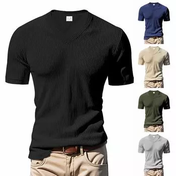 Винтажная летняя мужская футболка, уличная одежда, 3 пуговицы, свободная одежда, футболка с коротким рукавом и принтом XXL