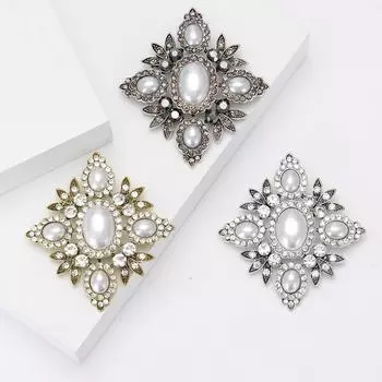 Винтажная литературная и художественная брошь из сплава со стразами и жемчугом в стиле барокко, универсальная высококачественная женская одежда, корсаж, ювелирные изделия, булавка