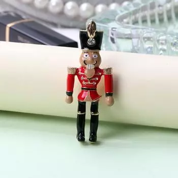Винтажная литературная и художественная брошь-солдат «Щелкунчик», эмалевая кукольная булавка «Щелкунчик», аксессуары для корсажа красный