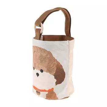 Винтажная литературная масляная печать на щенке сумка-ведро портативная сумка сумка для обеда холщовая сумка-тоут сумки для покупок для девочек подарок