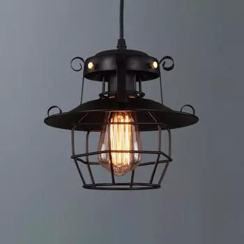 Винтажная люстра в индустриальном стиле для бара, кафе, ресторана, американской клетки для птиц, индивидуальности, креативные светильники из железа с одной головкой Without bulb