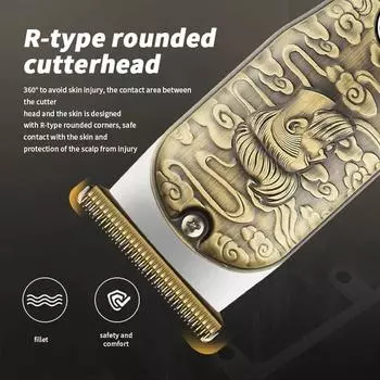 Винтажная машинка для стрижки волос для мужчин, электрическая машинка для стрижки волос, машинка для стрижки волос, триммер для бороды, бритье бороды серебряный