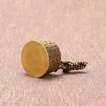 Винтажная медная колодезная скульптура петуха-лягушки, украшение для стола, аксессуары для рукоделия, домашняя курильница, латунная фигурка, миниатюрная