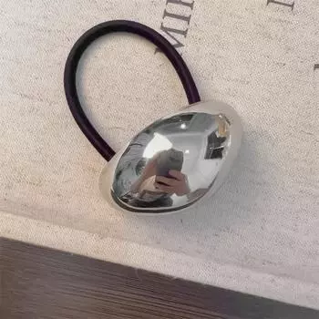 Винтажная металлическая резинка для волос «хвост», гладкая изогнутая повязка на голову для женщин, аксессуары для волос