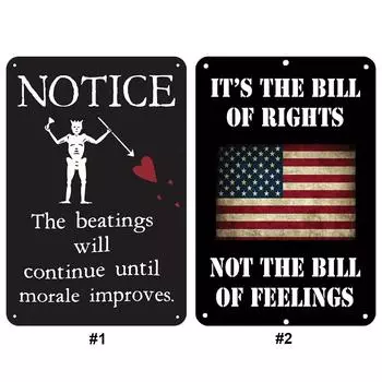 Винтажная металлическая табличка с надписью «Железо» прямоугольная настенная живопись для домашнего бара DecorMbel 1