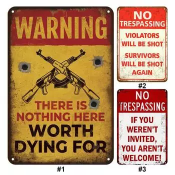 Винтажная металлическая табличка с предупреждением, прямоугольная железная картина, настенное искусство, домашний бар, декор -G 1