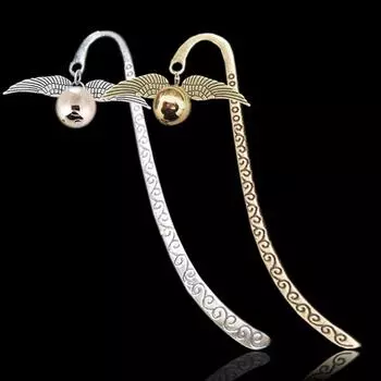 Винтажная металлическая закладка «Крыло-стукач», «Дары смерти», разделитель индекса для чтения, блокнот, закладка для книги, маркер Marque Page Mate, ретро