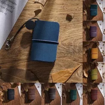 Винтажная мини-записная книжка, бумажная, элегантная, записная книжка-расписание для путешествий темно-зеленого