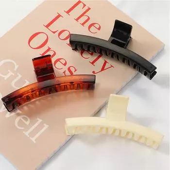 Винтажная мода длинные большие зажимы для купания женские зажимы для хвоста зажимы для волос зажимы для волос чёрный