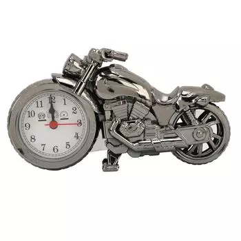 Винтажная модель мотоцикла будильник на батарейках настольные полочные часы детская спальня украшение дома G