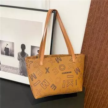 Винтажная модная повседневная сумка женская сумка-тоут и сумка через плечо женская сумка сумка для покупок one size коричневый