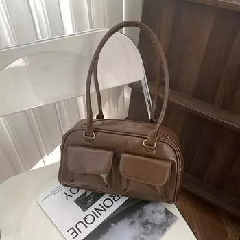 Винтажная мягкая кожаная сумка для женщин, высококачественные сумки, сумки через подмышку, женская сумка через плечо