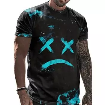 Винтажная мужская футболка с мультяшным принтом, повседневный свитер, спортивная уличная одежда, дизайнерский свитер с круглым вырезом, осенняя свободная одежда S