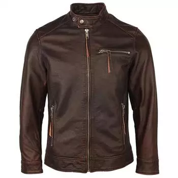 Винтажная мужская кожаная куртка китайского размера, мужское кожаное пальто, куртки из натуральной кожи, осеннее мужское пальто 3XL чёрный