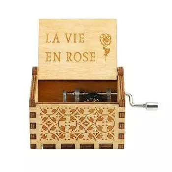 Винтажная музыкальная шкатулка из березовой фанеры, детская музыкальная коллекция, подарок на день рождения 8