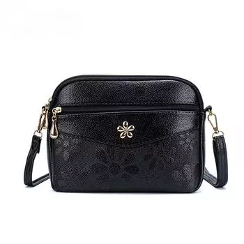 Винтажная наплечная сумка с принтом для женщин из искусственной кожи, сумка через плечо, повседневная сумка-мессенджер, многофункциональная сумка для покупок, кошелек 26x7x18cm