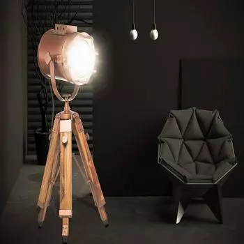 Винтажная настольная лампа-прожектор