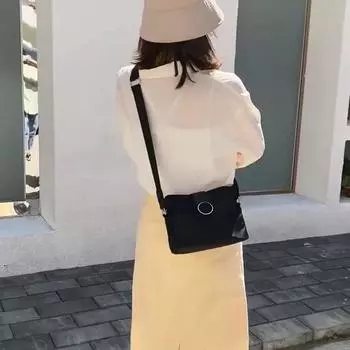 Винтажная нейлоновая водонепроницаемая сумка через плечо, женская сумка через плечо, простая сумка-мессенджер, повседневная женская сумка, дорожная женская сумка Bolso 22x11x18cm фиолетовый