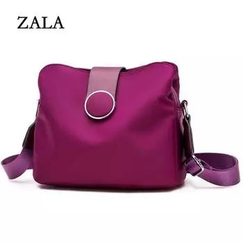 Винтажная нейлоновая водонепроницаемая сумка через плечо, женская сумка через плечо, простая сумка-мессенджер, повседневная женская сумка, дорожная женская сумка Bolso 22x11x18cm красный