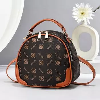 Винтажная новая женская маленькая круглая сумка женская сумочка дизайнерская высококачественная кожаная женская сумка через плечо женские новые сумки через плечо