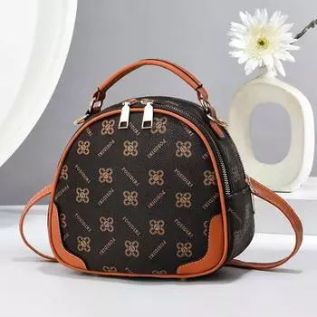 Винтажная новая женская маленькая круглая сумка женская сумочка дизайнерская высококачественная кожаная женская сумка через плечо женские новые сумки через плечо