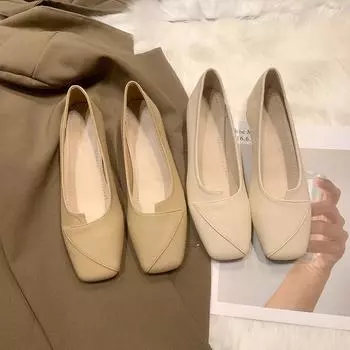Винтажная обувь Женские одинарные туфли Женские нескользящие удобные туфли на липучке для женщин Рабочая обувь 35