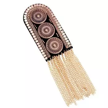 Винтажная одежда костюм аксессуар металлическая кисточка наплечный значок