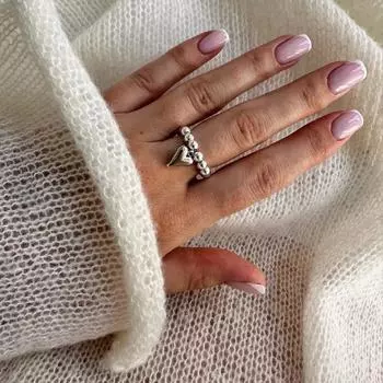 Винтажная оригинальность ручная работа нить бусин эластичная веревка подвеска в виде сердца любви кольца для женщин CCB кольца с круглыми бусинами ювелирные подарки