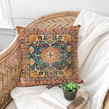 Винтажная подушка с принтом в богемном стиле Ins Style, чехлы для диванных подушек, домашний декор, наволочки 40*40cm