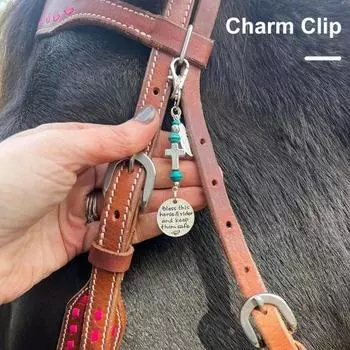 Винтажная подвеска в виде седла, уздечки, зажим для веревки, прочная структура, подвеска для любителей лошадей