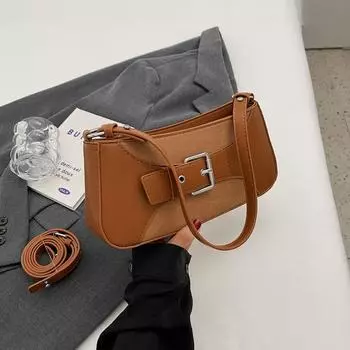 Винтажная повседневная сумка через плечо для женщин, новая осенне-зимняя сумка для поездок на работу, мини-квадратные сумки, текстурированная женская сумка через плечо (20cm<Max Length<30cm)