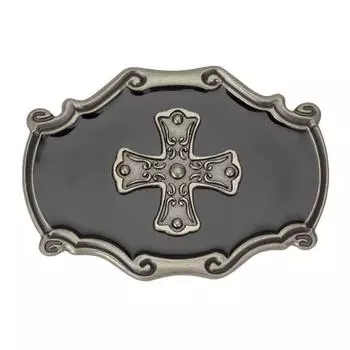 Винтажная пряжка для ремня с крестом