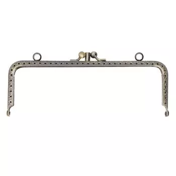 Винтажная рамка для кошелька квадратная застежка-поцелуй замок DIY металлические аксессуары ремесленные украшения 17,5 см