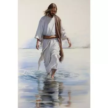 Винтажная Религия Иисус Христос Библейский Стих Искусство Постер Холст Живопись Настенный Принт Картина Гостиная Домашний Декор Эстетический Декор 21cm30cm NoFrame