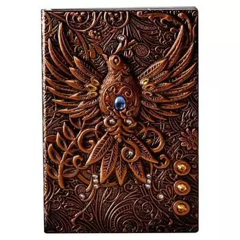Винтажная ретро-бумажная тетрадь с изображением феникса и птиц на подкладке, 100 листов, офисные принадлежности A5 бронзовый