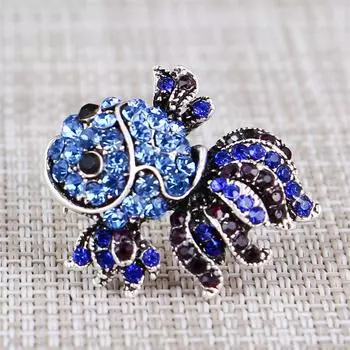 Винтажная Серебряная Брошь Женская Милая Золотая Рыбка Животное Корсаж Сплав Булавка Для Корсажа Аксессуары Для Одежды