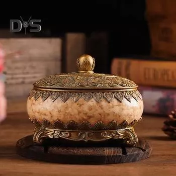 Винтажная шкатулка для украшений с крышкой, большой емкости, пылезащитная, элегантный декоративный органайзер, овальная шкатулка для безделушек красный